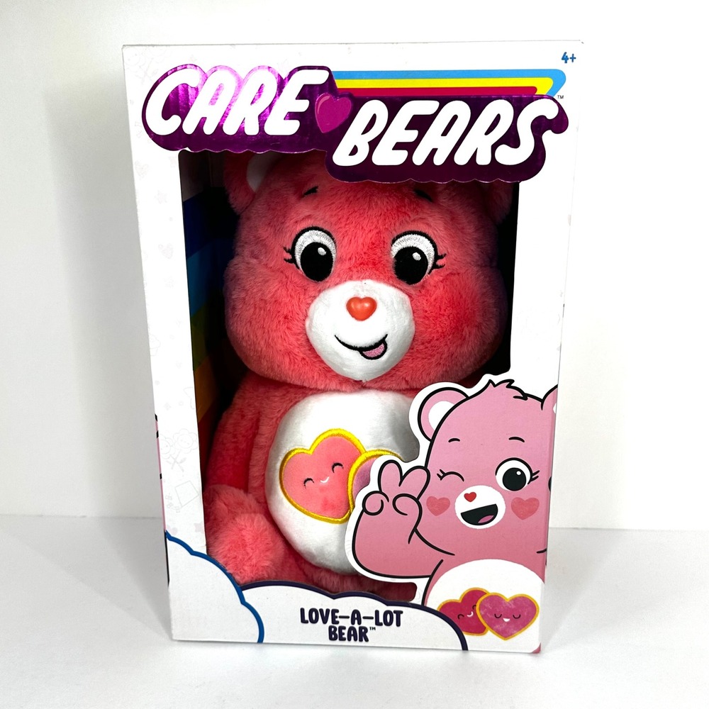 Care Bears Love-A-Lot Bear Pink Plush Kindness Keepers Basic Fun New in Box